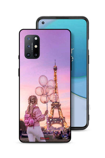 Tolwak غطاء حماية لهاتف OnePlus 8T 5G بطبعة فتاة تحمل بالونات