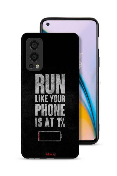 Tolwak OnePlus Nord 2 5G Protective Case Cover Run Like Your Phone Is At 1 Percent
