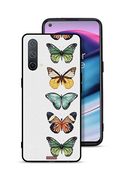 Tolwak غطاء حماية لهاتف OnePlus Nord CE 5G بنقشة أربع فراشات