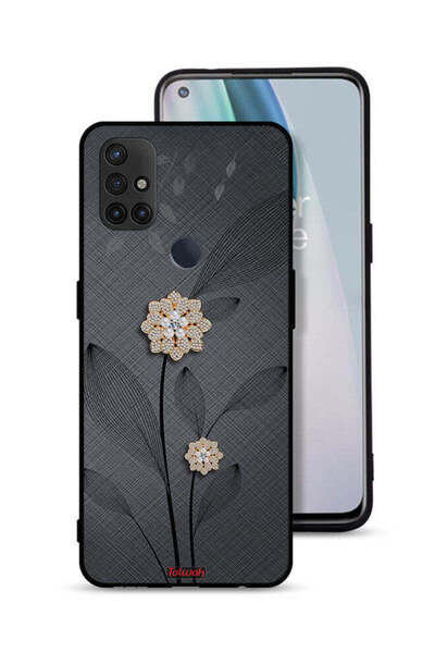 Tolwak غطاء حماية لهاتف OnePlus Nord N10 5G برسومات زهور ماسية