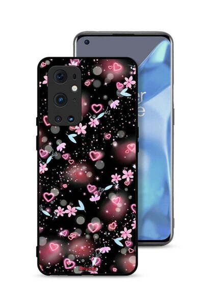 Tolwak غطاء حماية لهاتف OnePlus 9 Pro 5G برسومات قلوب وأزهار صغيرة