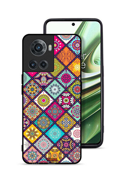 Tolwak غطاء حماية لهاتف OnePlus 10R 5G بنمط مربعات ماندالا