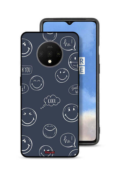 Tolwak OnePlus 7T Protective Case Cover Cool Faces Tags