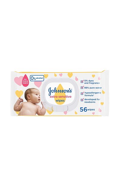 Generic Johnson's Baby Wipes Extra Sensitive 56 pcs