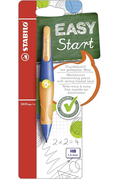 Mena Rise ŞirinShop Easyergo 1.4 Left - Ergonomic Mechanical Pencil - Neon Orange Blister 1108107