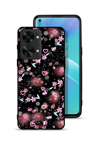 Tolwak غطاء حماية لهاتف OnePlus Nord 2T 5G برسومات قلوب وأزهار صغيرة