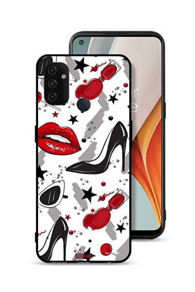 Tolwak غطاء حماية لهاتف OnePlus Nord N100 برسومات أحمر الشفاه والأحذية