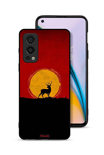 Tolwak غطاء حماية لهاتف OnePlus Nord 2 5G بتصميم غزال وقمر