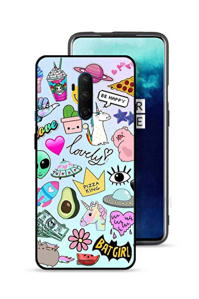 Tolwak غطاء حماية لهاتف OnePlus 7T Pro بملصقات جميلة