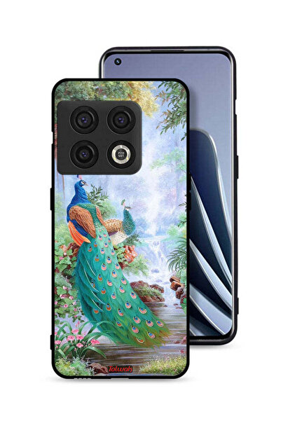 Tolwak غطاء حماية لهاتف OnePlus 10 Pro 5G بنقشة الطاووس