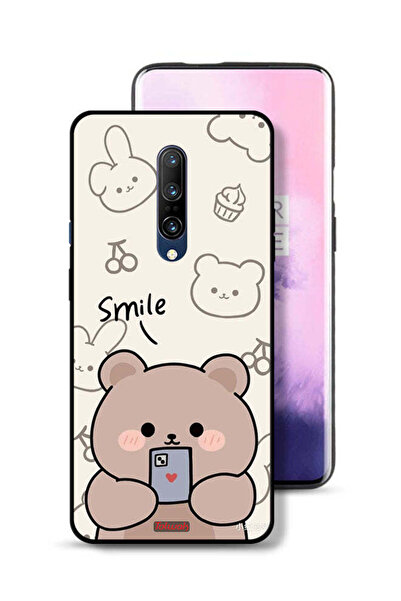 Tolwak غطاء حماية لهاتف OnePlus 7 Pro برسومات الدب المبتسم