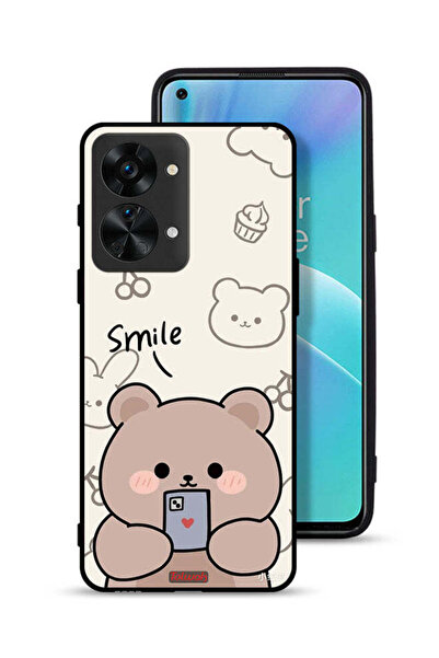 Tolwak غطاء حماية لهاتف OnePlus Nord 2T 5G برسومات الدب المبتسم