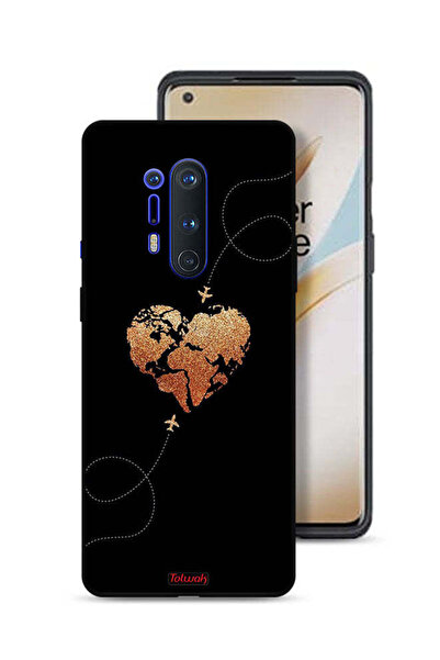 Tolwak غطاء حماية لهاتف OnePlus 8 Pro برسومات طائرات تلامس القلب