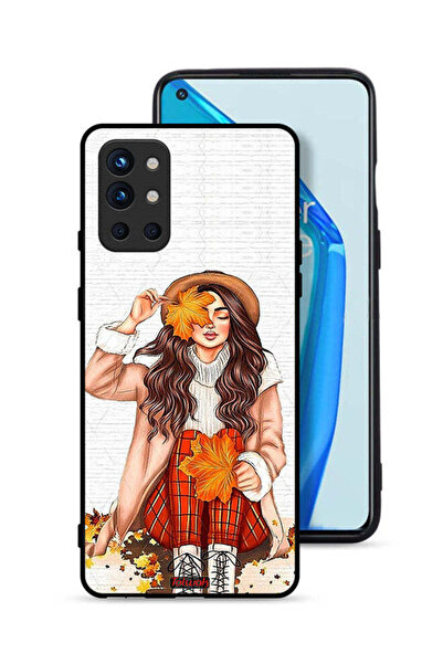 Tolwak غطاء حماية لهاتف OnePlus 9R 5G يحمل صورة أوراق الخريف الفنية