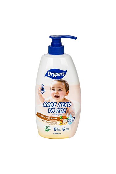 Generic Drypers Natural Oat Milk Baby Bath Head To Toe 650 ml