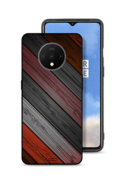 Tolwak غطاء حماية لهاتف OnePlus 7T بنمط خشبي ملون