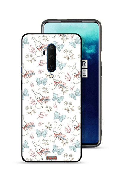 Tolwak غطاء حماية لهاتف OnePlus 7T Pro بطبعة أرنب وفراشات