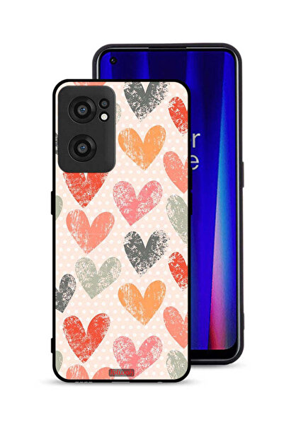 Tolwak OnePlus Nord CE 2 5G Protective Case Cover Hearts Art