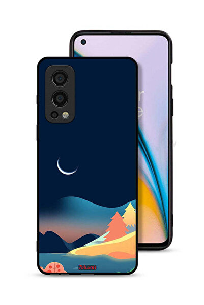 Tolwak OnePlus Nord 2 5G Protective Case Cover Moon Abstract Drawing Art