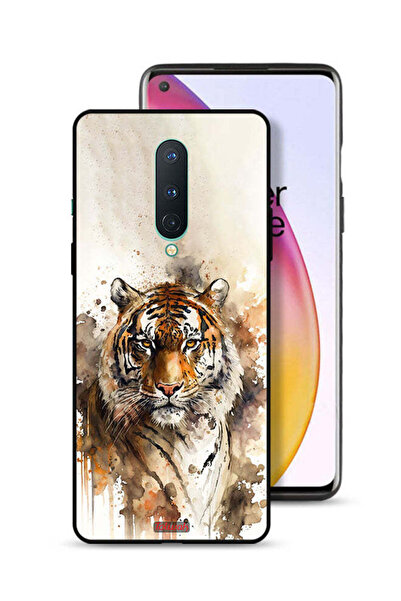 Tolwak غطاء حماية لهاتف OnePlus 8 بتصميم فن تجريدي من جلد الفهد