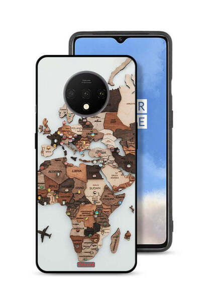 Tolwak OnePlus 7T Protective Case Cover World Map Art