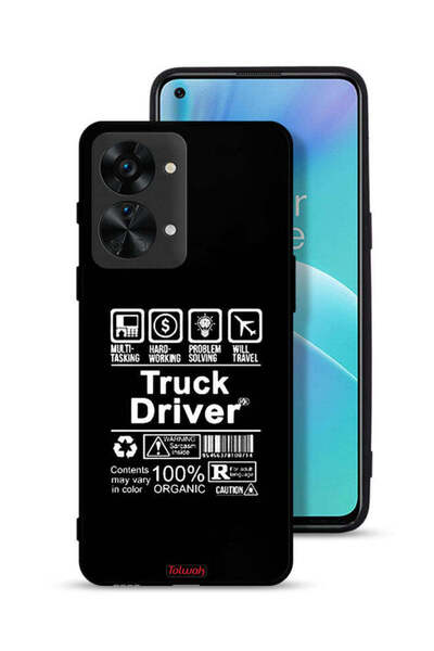 Tolwak غطاء حماية لهاتف OnePlus Nord 2T 5G، ملصق سائق شاحنة