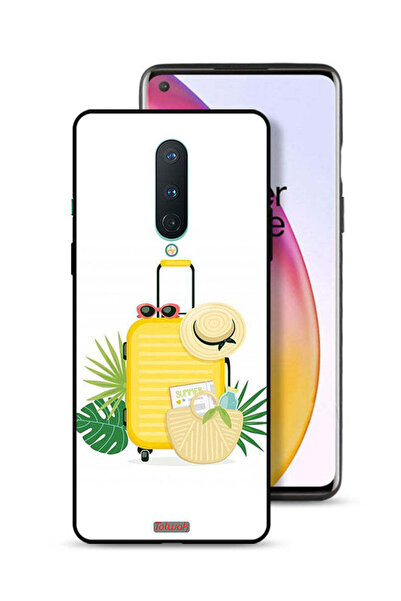 Tolwak غطاء حماية لهاتف OnePlus 8 بتصميم فن رقمي صيفي
