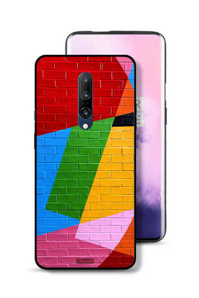 Tolwak غطاء حماية لهاتف OnePlus 7 Pro برسومات جدارية ملونة