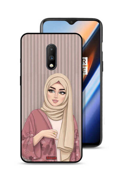 Tolwak غطاء حماية لهاتف OnePlus 7 برسومات فتاة محجبة