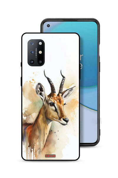 Tolwak غطاء حماية لهاتف OnePlus 8T 5G بنقشة غزال تجريدية