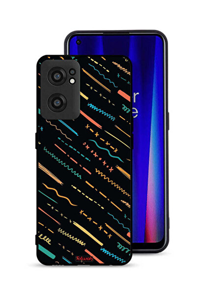 Tolwak OnePlus Nord CE 2 5G Protective Case Cover X Lines Abstract Pattern