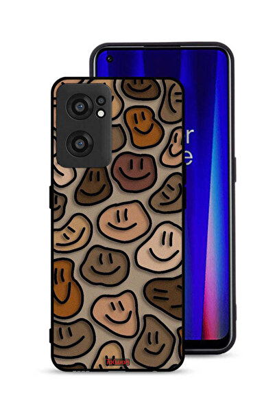 Tolwak OnePlus Nord CE 2 5G Protective Case Cover Smiley Faces Art