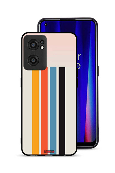 Tolwak OnePlus Nord CE 2 5G Protective Case Cover Straight Lines Pattern