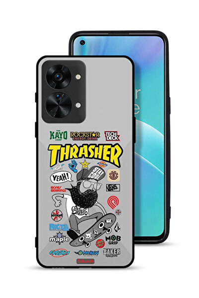 Tolwak غطاء حماية لهاتف OnePlus Nord 2T 5G بملصق Thrasher