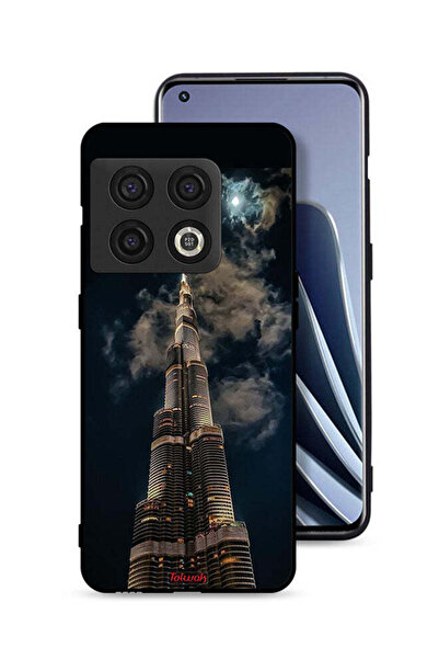 Tolwak غطاء حماية لهاتف OnePlus 10 Pro 5G برسومات برج خليفة في الليل