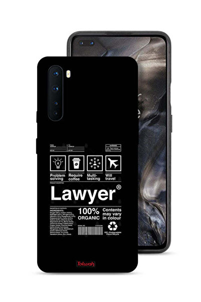 Tolwak غطاء حماية لهاتف OnePlus Nord بملصق محامٍ
