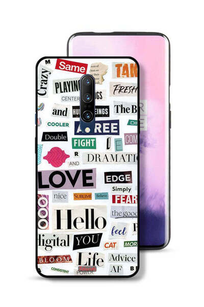 Tolwak غطاء حماية لهاتف OnePlus 7 Pro مع ملصقات اقتباسات قصيرة