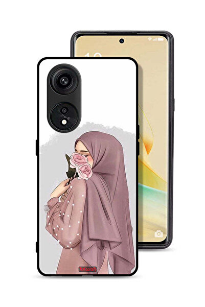 Tolwak غطاء حماية لهاتف Oppo A1 Pro برسومات فتاة تحمل ورودًا