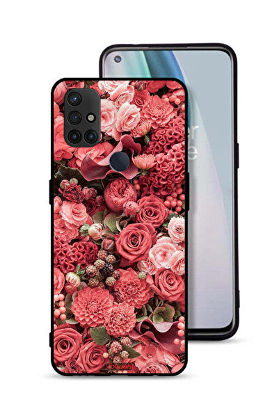 Tolwak غطاء حماية لهاتف OnePlus Nord N10 5G بلون الخوخ والورود