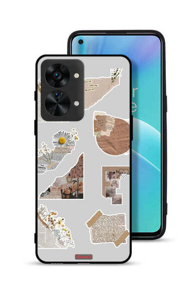 Tolwak غطاء حماية لهاتف OnePlus Nord 2T 5G بقطع من الملصقات الورقية