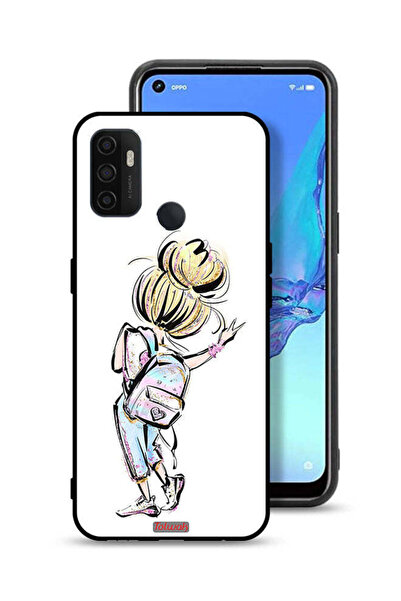 Tolwak غطاء حماية لهاتف Oppo A53 4G بطبعة فتاة العودة إلى المدرسة