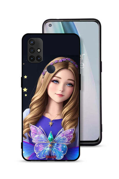 Tolwak غطاء حماية لهاتف OnePlus Nord N10 5G بنقشة فراشة لطيفة