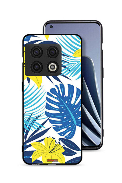 Tolwak غطاء حماية لهاتف OnePlus 10 Pro 5G برسومات ريش وزهور