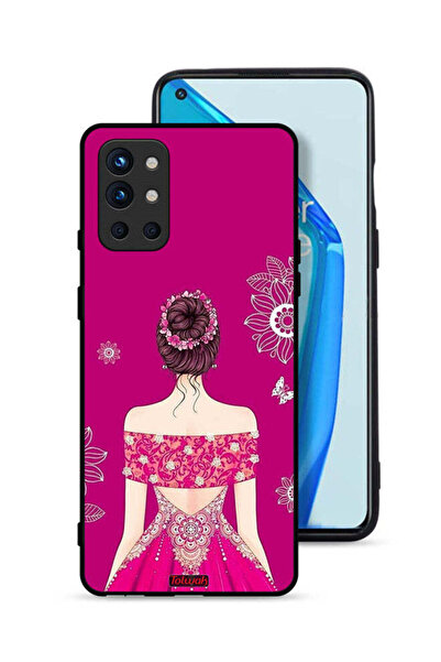 Tolwak غطاء حماية لهاتف OnePlus 9R 5G برسومات فتاة وزهور