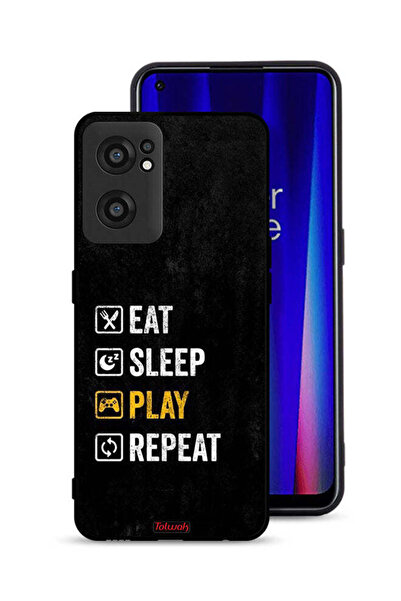 Tolwak OnePlus Nord CE 2 5G Protective Case Cover Eat Sleep Play Repeat