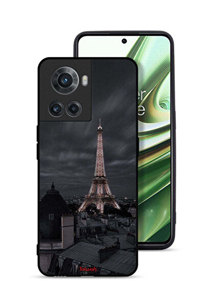 Tolwak غطاء حماية لهاتف OnePlus 10R 5G بطبعة برج إيفل في الليل
