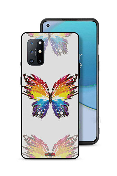 Tolwak غطاء حماية لهاتف OnePlus 8T 5G، فن رقمي، خلفية بسيطة، فراشة بسيطة