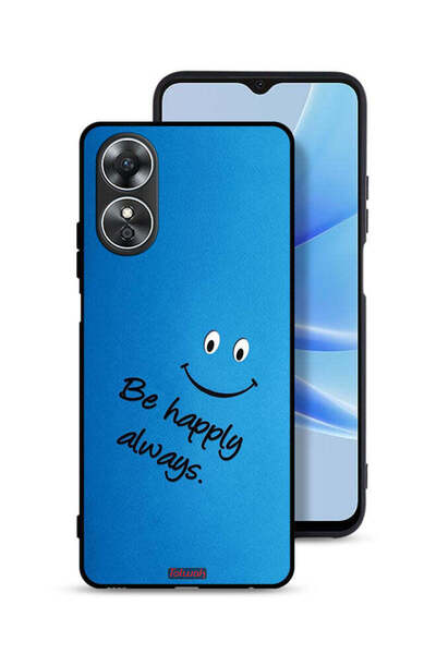 Tolwak Oppo A17 Protective Case Cover Be Happy Always