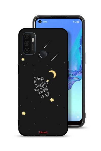 Tolwak Oppo A32 Protective Case Cover Astronaut Art Clip