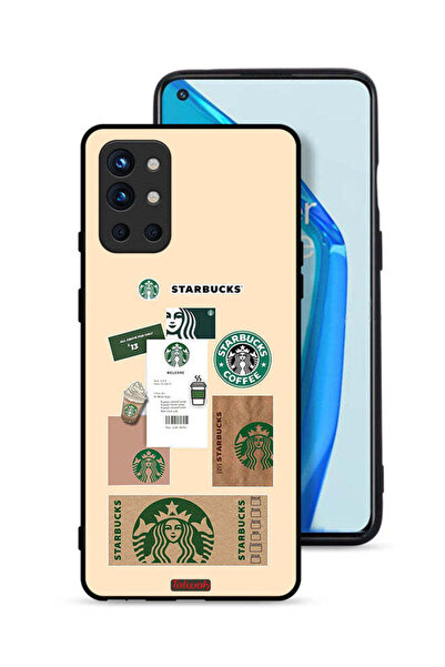 Tolwak غطاء حماية لهاتف OnePlus 9R 5G بملصق قهوة